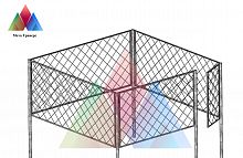 Комплект ограждение КТП  4000х4000х1800 (ТМП 32-4863/339-1.38)